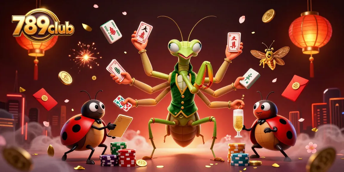 Engage in thrilling games at 789club while surrounded by vibrant casino elements and festive decorations