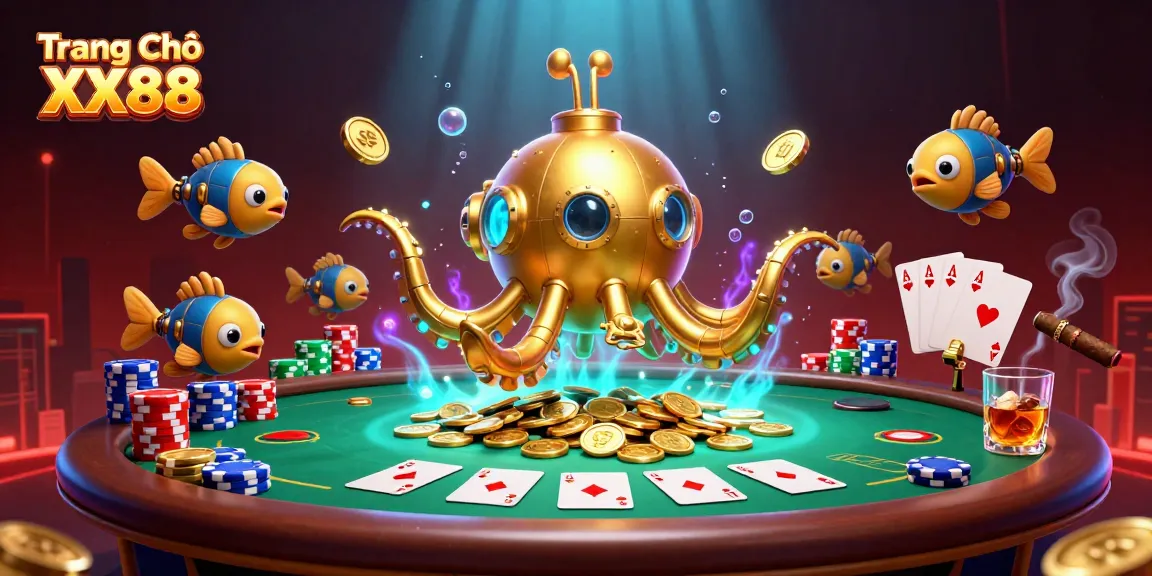 Experience the excitement on Trang Chủ XX88 with vibrant casino elements and engaging characters.